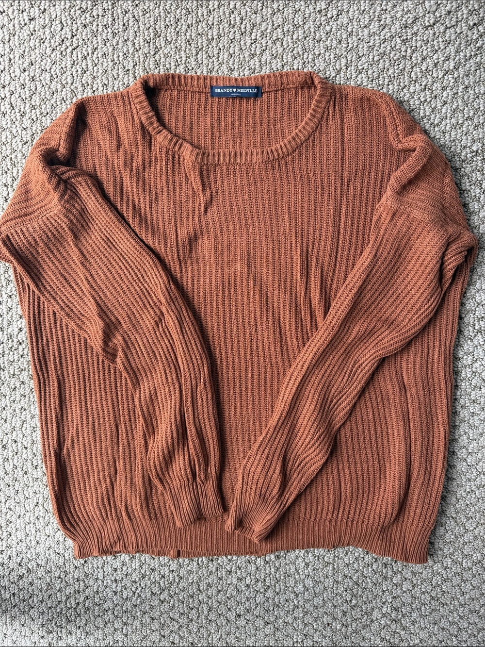Brandy Melville Sweater in Rust
